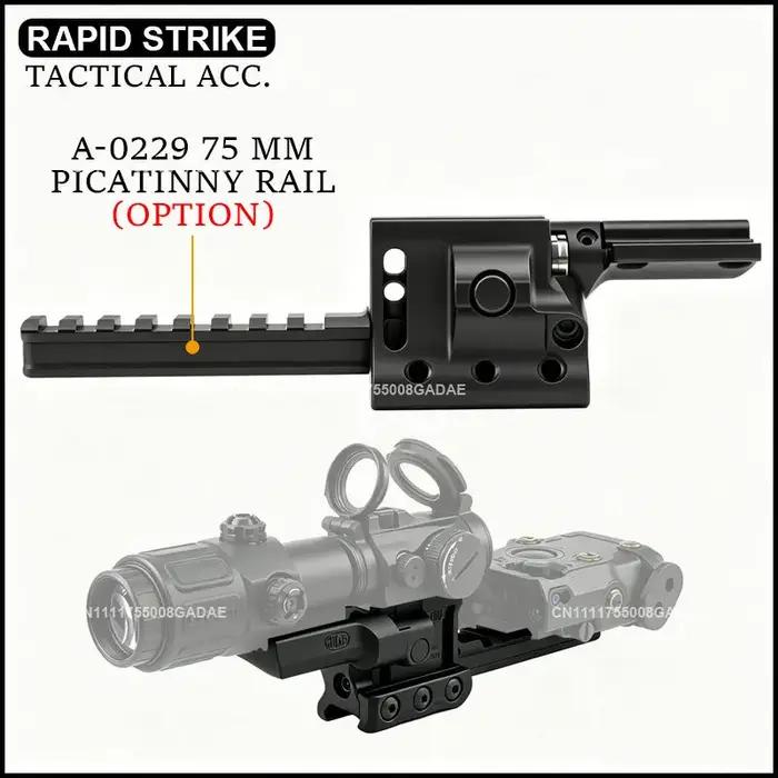 Support de montage pour viseur point rouge Sp***r RD/F 20225K compatible avec T1/T2/H1/H2 ROMEO5 avec loupe RDM-40225B EOTECH G33/G43/G45