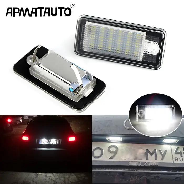 Ampoule de plaque d'immatriculation LED Canbus blanche pour Audi A4/S4 B6 B7 A6 S6 C6 occasions spéciales sécurité routière installation facile