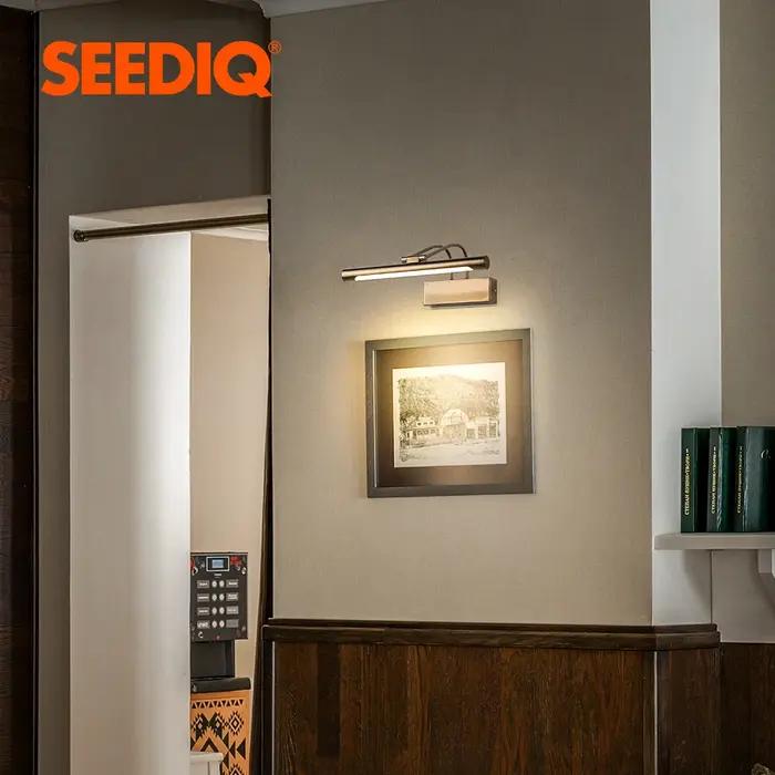 Led salle de bain applique murale noir cuivre AC85-265V intérieur applique photo lumière moderne app