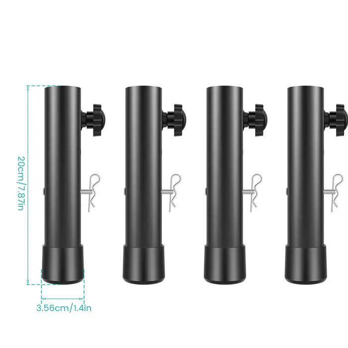 Extension de pieds de table pliable réglable en acier robuste pour amélioration de la posture et du rangement occasions spéciales