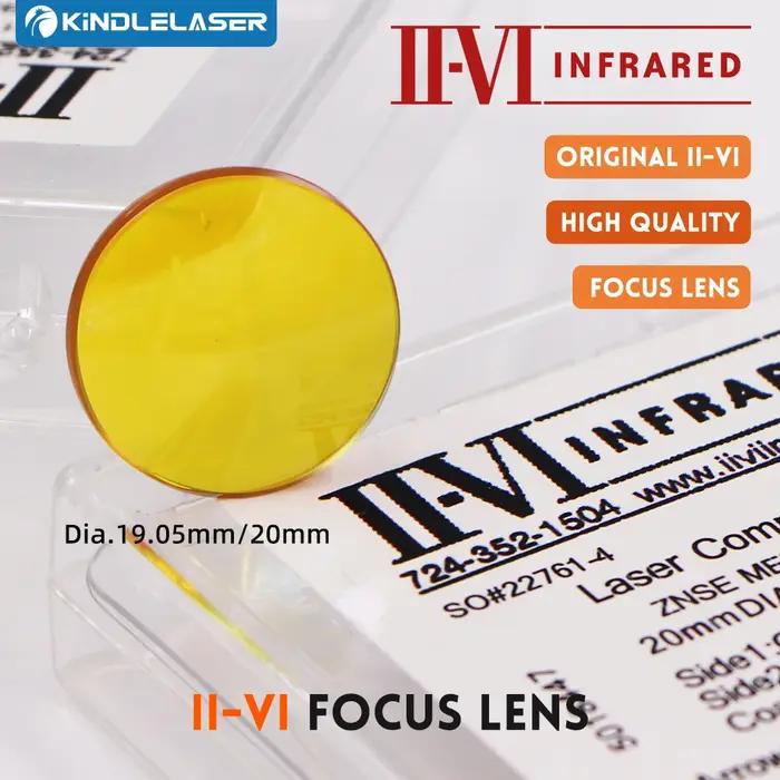 VI INFRAROUGE CO2 Laser Focus Lentille Dia.19.05mm 20mm FL 38.1/50.8/63.5/76.2/101.6mm Pour CO2