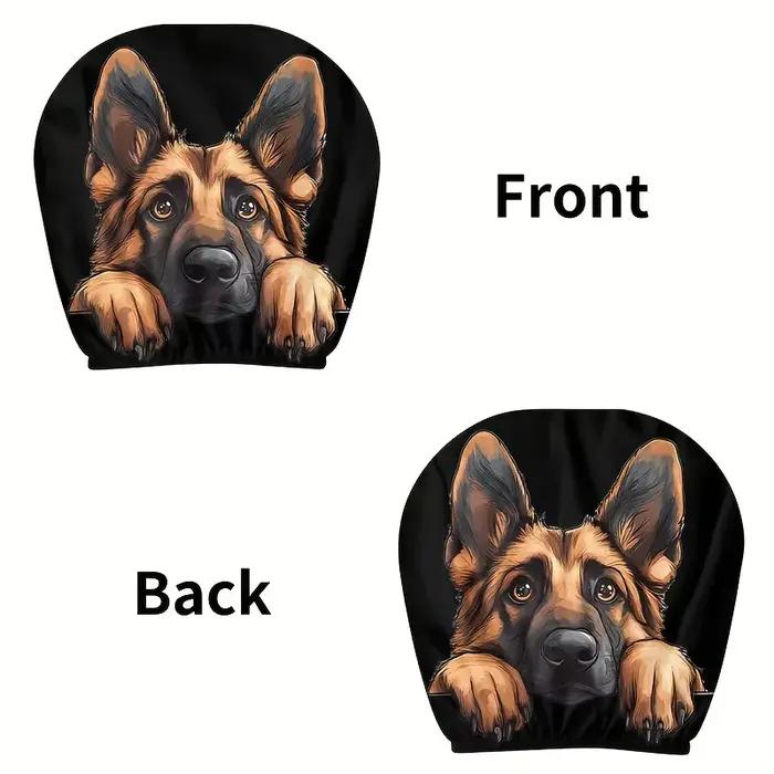 Housses d'appui-tête de voiture à motif Border Collie Sheepdog hiver été ajustement universel polyester pour intérieur élégant occasions spéciales