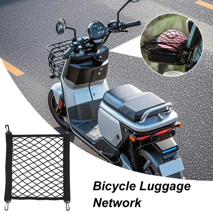 Motorcycle Cargo Net Elastic Mesh Storage for Helmet Luggage Tie Down Scooter Bicycle Motorbike Accessories Transport Security