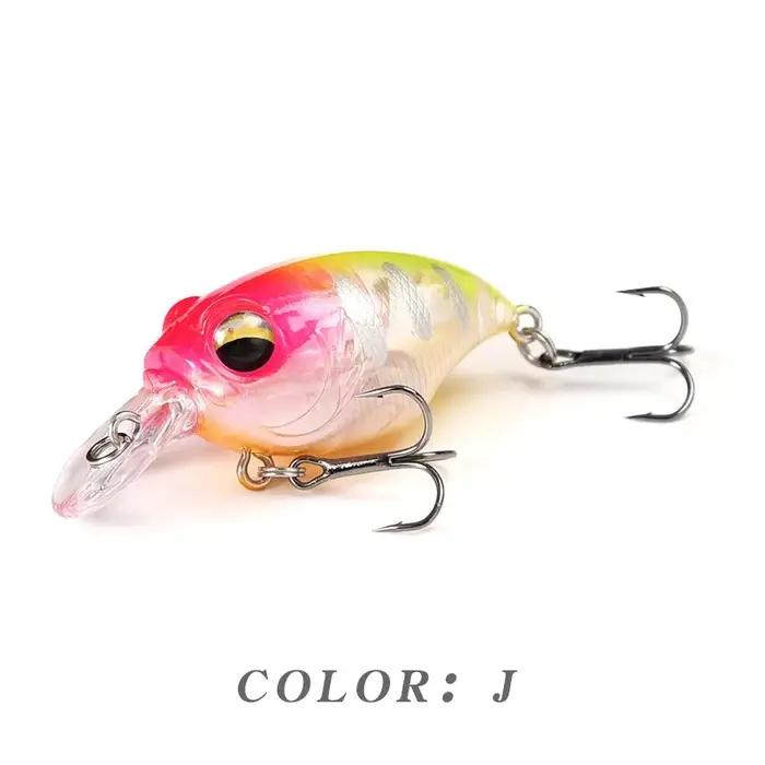 Nouveau Crankbait Wobblers leurre 38mm/8g 48mm/11g crochets de haute qualité 10 couleurs différentes appâts artificiels