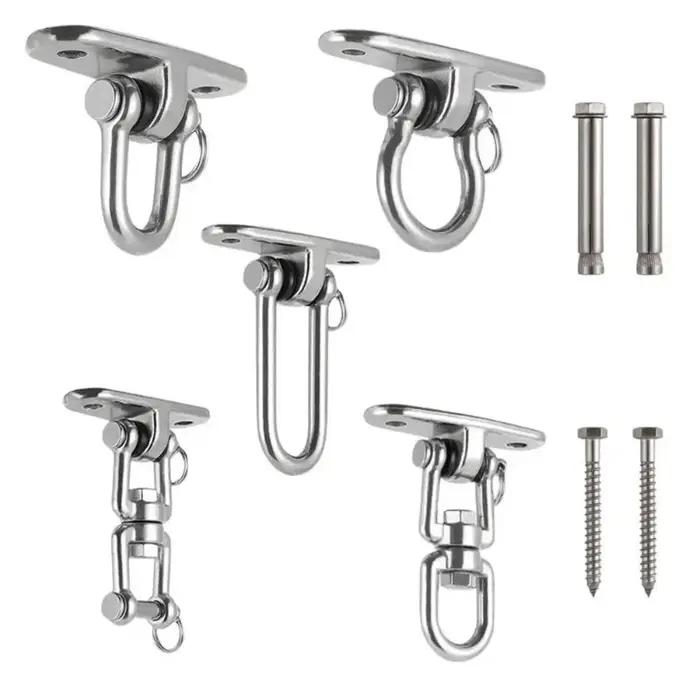 Ensemble de cintres pivotants rotatifs à 360 degrés, supports de suspension en acier inoxydable 304,