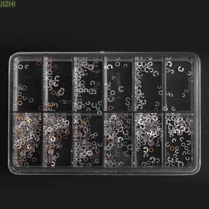 360Pack 12 tailles rondelle Clip entretoise anneau montre poussoir bouton Circlip pour les fabricant