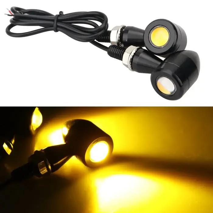 Feux de plaque d'immatriculation KEVANLY Eagle Eye pour moto signal lumineux d'avertissement en LED jaune pour femmes sécurité visibilité haute qualité