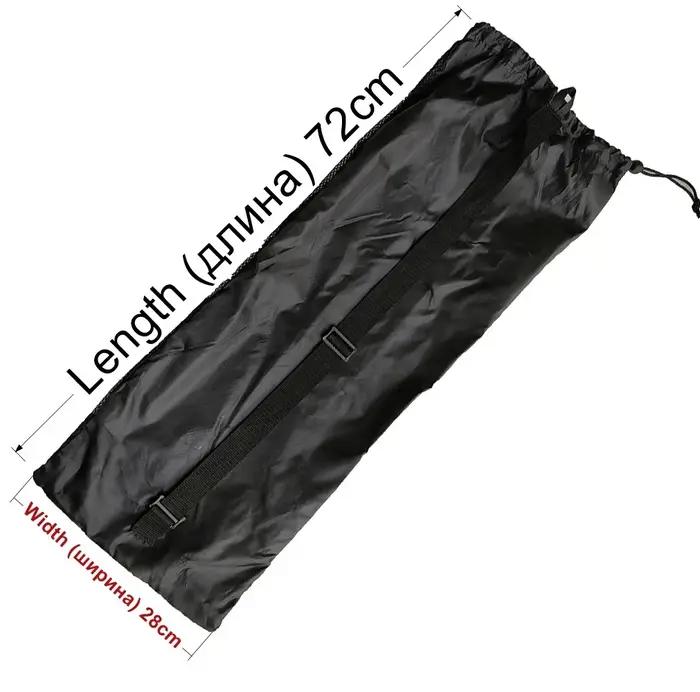 Sac à cordon en maille noire avec palmes longues pour sac à dos de plongée 72*28 cm