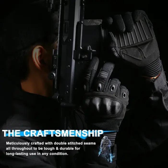 Gants tactiques à doigt complet pour écran tactile, pour tir de Paintball, Airsoft, travail de Comba