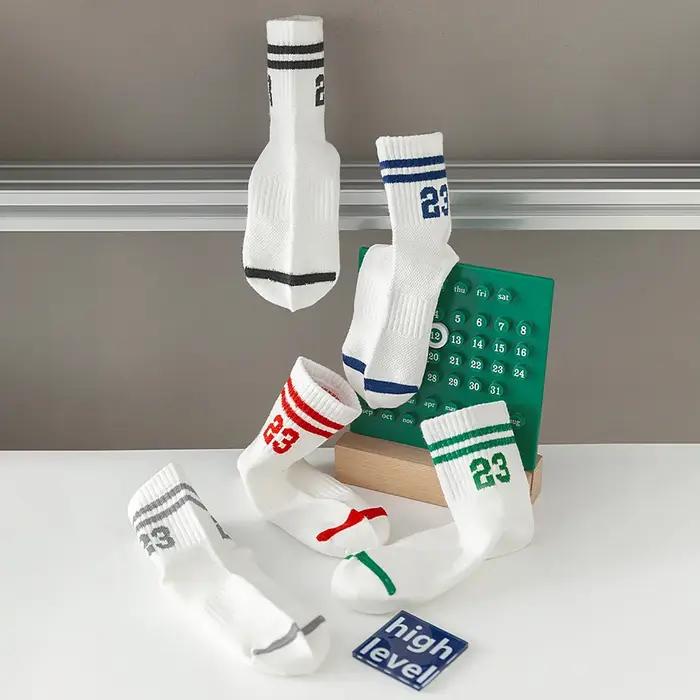 5 paires de chaussettes pour enfants, chaussettes fines en maille respirante pour l'été, chaussettes