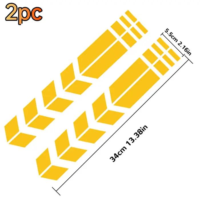 Autocollant universel étanche pour moto avec flèches