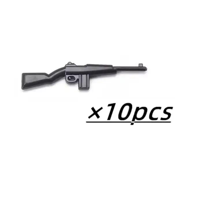 Figurines d'armes militaires, mini-accessoires, mitrailleuses légères, soldats MOC, armée, Brinquedos, pas de Playmobil, blocs de construction, jouets pour garçons