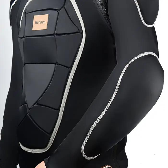 Veste de ski d'hiver, vêtements de Snowboard, armure corporelle, dos, poitrine, sous-vêtements chauds pour hommes, combinaison de protection pour moto et snowboard