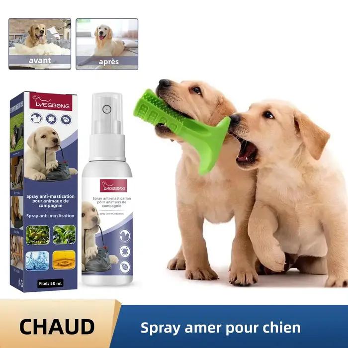 Spray amer pour chien, aide à l'entraînement à la mastication