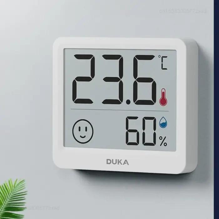 Thermomètre et hygromètre électronique DUKA TH1, haute précision, thermomètre vertical pour chambre