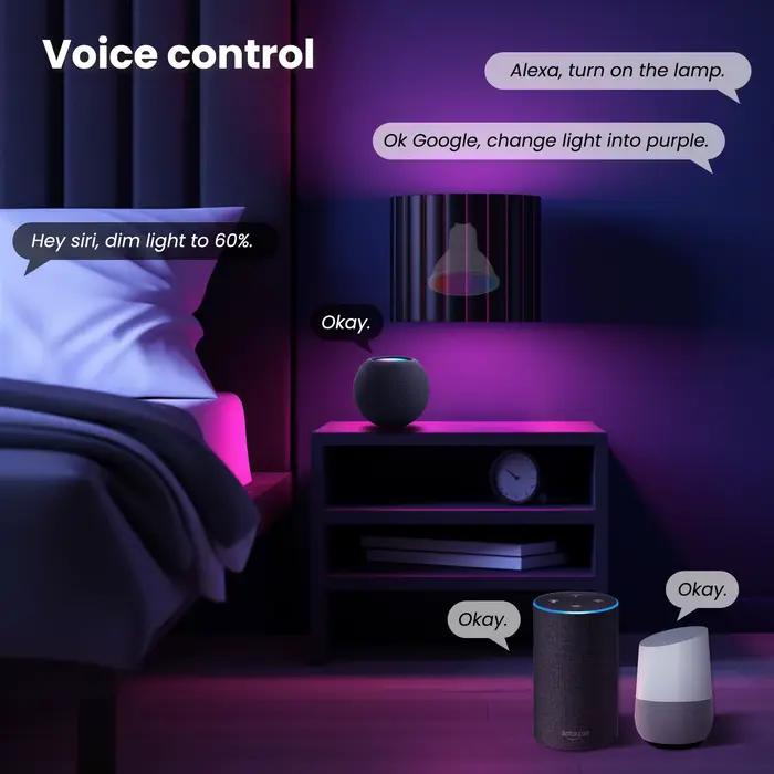 MOES Tuya Matter WiFi GU10 ampoule intelligente lumière LED à intensité variable 16 millions de coul