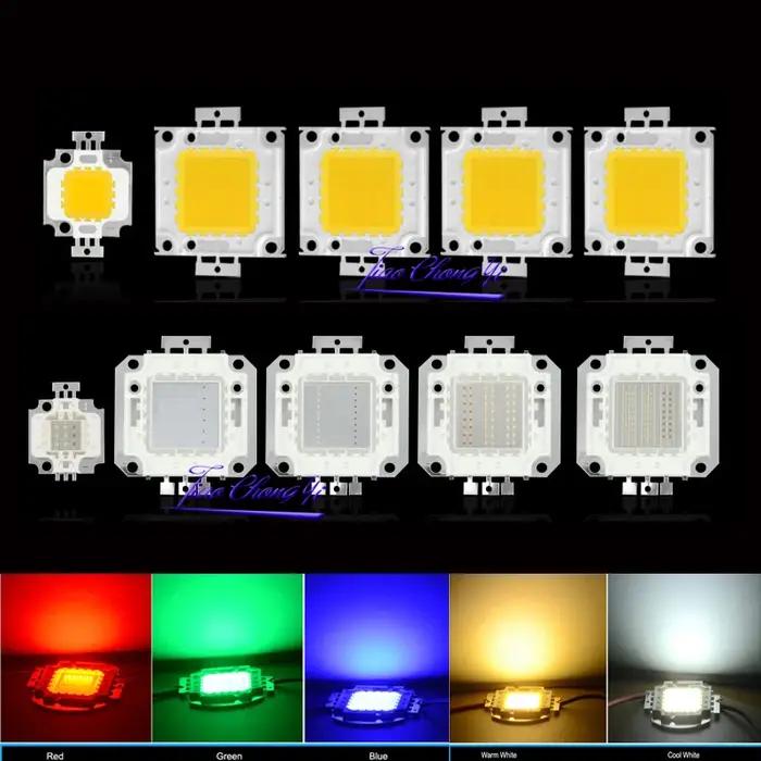 10W 20W 30W 50W 100W haute puissance lumière LED COB puces pour projecteur lampe projecteur LED blan