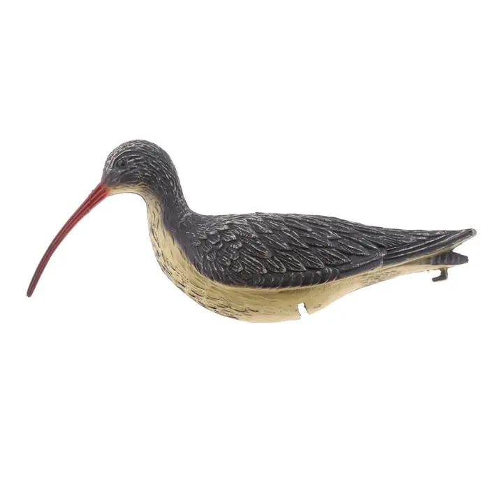 Leurre courlis réaliste en plastique avec long bec - épouvantail oiseau pour jardin et chasse