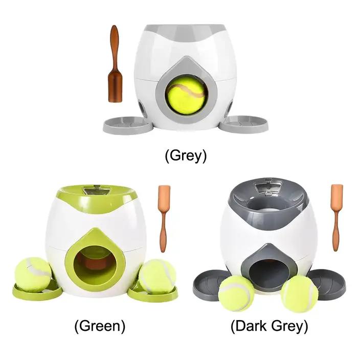 Lanceur automatique de balles pour chiens machine de récompense alimentaire de tennis pour chiens jouet interactif mangeoire pour chiens de petite et moyenne taille occasions spéciales