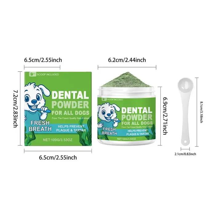Poudre Nettoyante pour Dents de Chien Protection de la Santé Buccale Hygiène Dentaire Anti-Tache Amélioration de l'Haleine Fraîche Usage Daily Occasions Spéciales