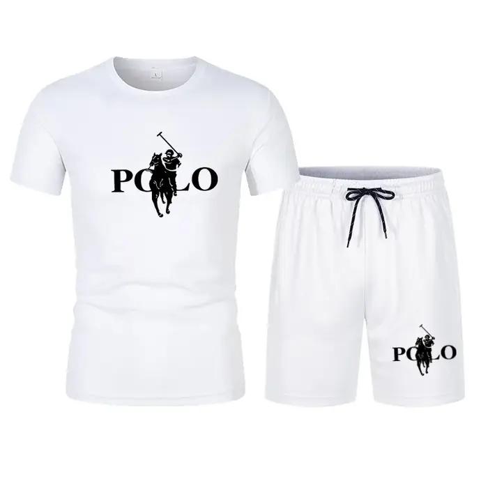 Ensemble de sport décontracté tendance été 2026 pour homme, t-shirt en maille style urbain