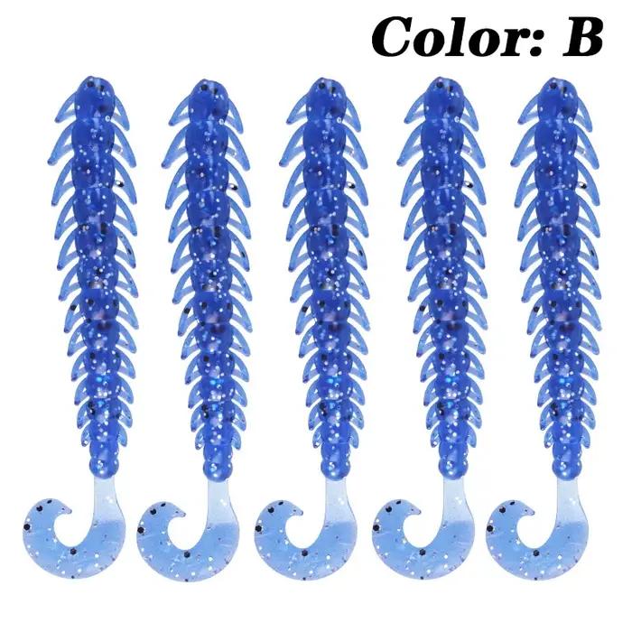 10 pièces crevette odeur ver leurre de pêche larve Silicone artificiel doux appâts 6.5 cm 5 cm bar brochet gabarits Wobb