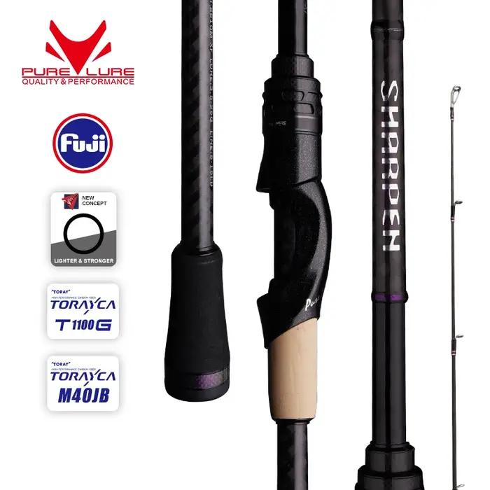 Canne à pêche PURELURE SHARPEN spinning et casting - Action XF/MF pour bar, brochet et carnassiers