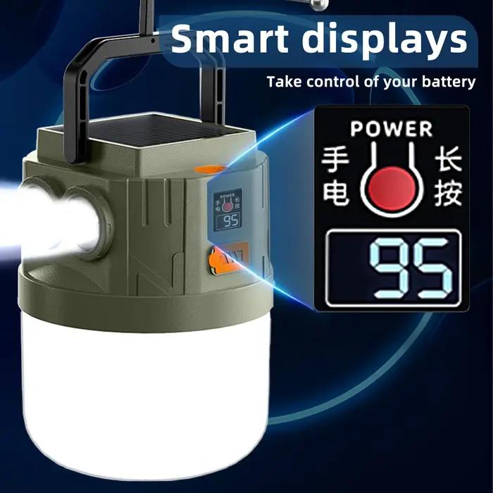 USB charge LED intégré double lumière 3 entrejambe réglable boule solaire Camping lumière veilleuse