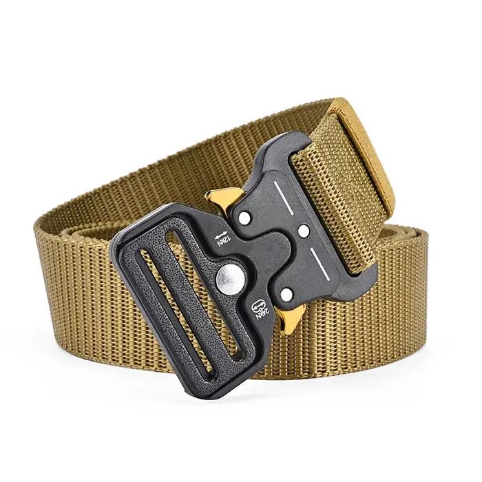 1 Pcs Alpinisme En Plein Air Multifonctionnel Tactique Nylon Toile Tissé Pantalon Ceinture