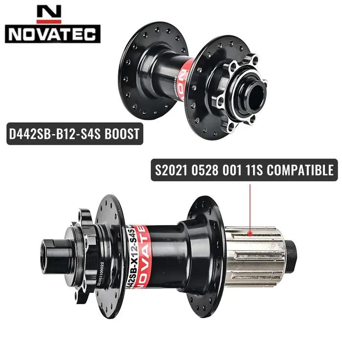 Novatec moyeu de vélo D442 D041 moyeu de roue avant arrière 2/4 roulement pour moyeu de VTT 8/9/10/1