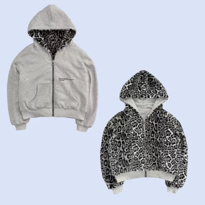 Vêtements léopard double face en automne et en hiver