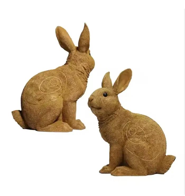 Cible tir à l'arc 3D lapin Animal Shooter - Cible auto-cicatrisante PU avec piquets pour entraînement chasse