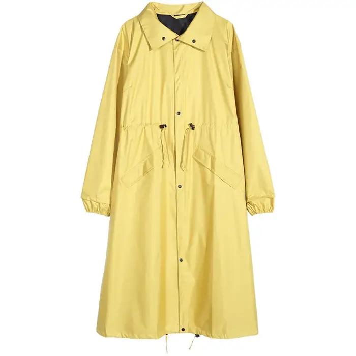 Poncho de pluie imperméable avec capuche pour femme