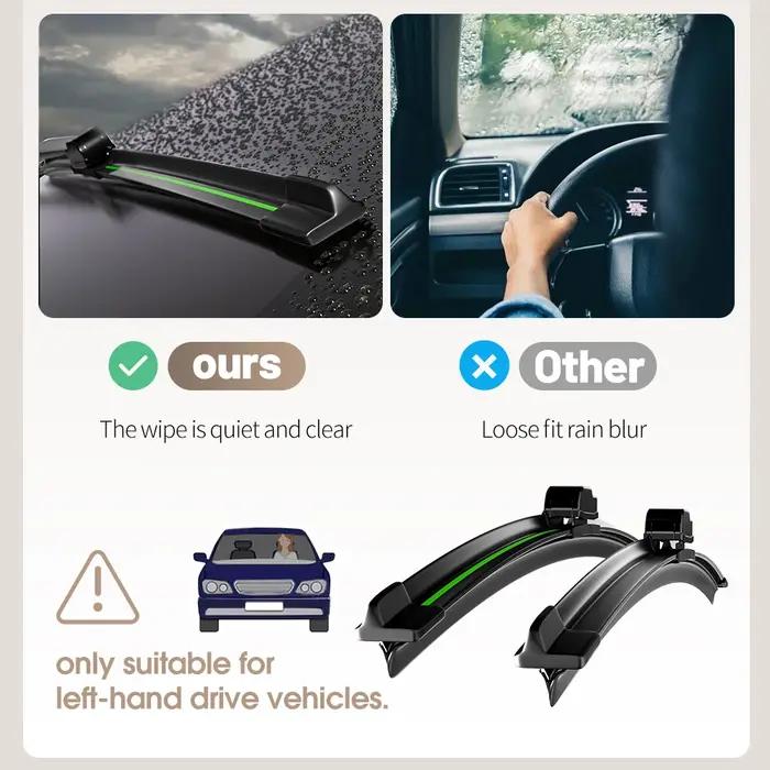 Balais d'essuie-glace avant pour Alfa Romeo MiTo 2008 – 2018, 2 pièces, accessoires de fenêtre de pa