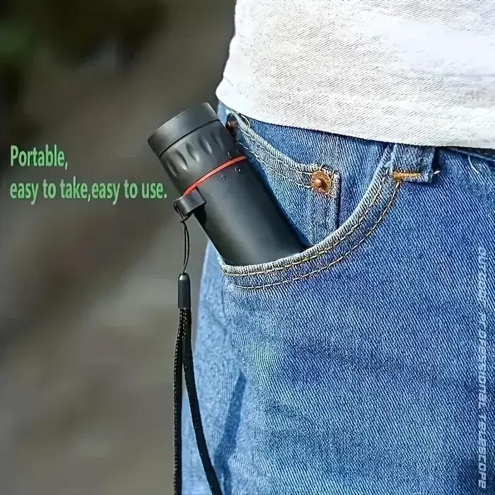 Lunette téléscope mini portable 2000x25 HD avec support téléphone camping chasse birdwatching