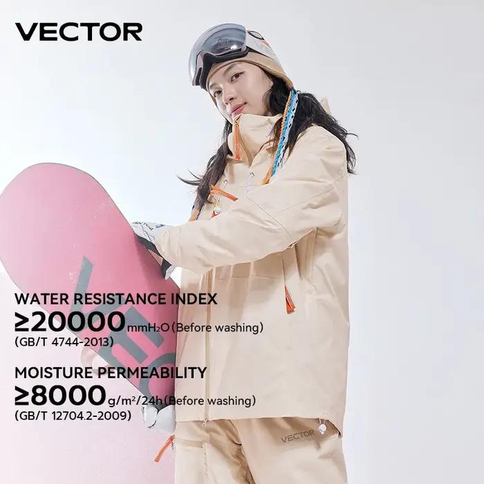 VECTOR-Haut de ski en coton pour hommes et femmes, imperméable et durable, chaud 506, double planche