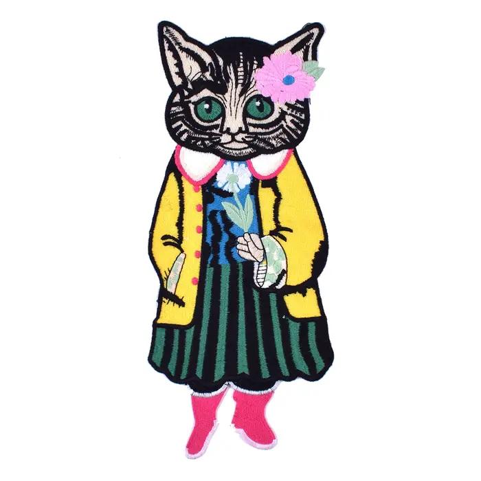 Patchs de chat brodés pour vêtements