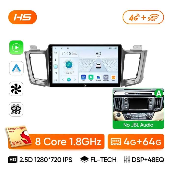 Ainavi autoradio pour Toyota RAV4 2012 2013 2015 2016 2017 2018 2019 XA40 Carplay Android Auto voiture multimédia HDMI