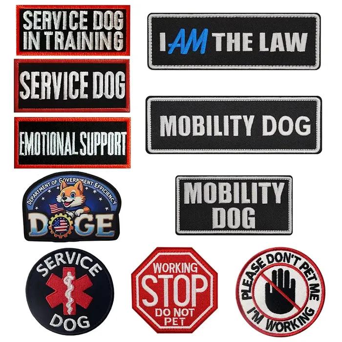 Service pour animaux de compagnie/mobilité chien en formation PATCH de sécurité BADGES thérapie