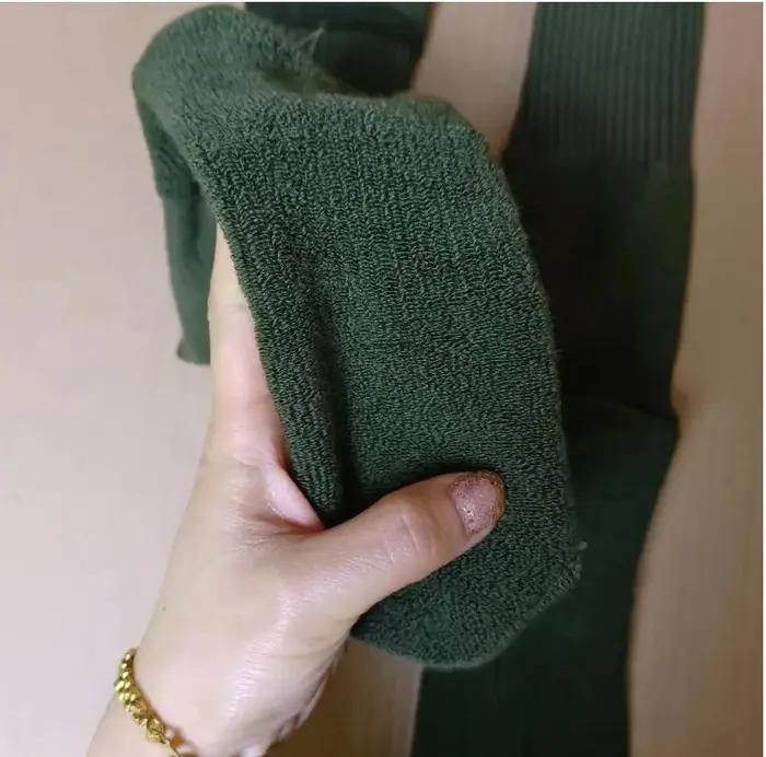 3 paires chaussettes hautes militaire armée verte épaisses laine sport randonnée chasse durable homme