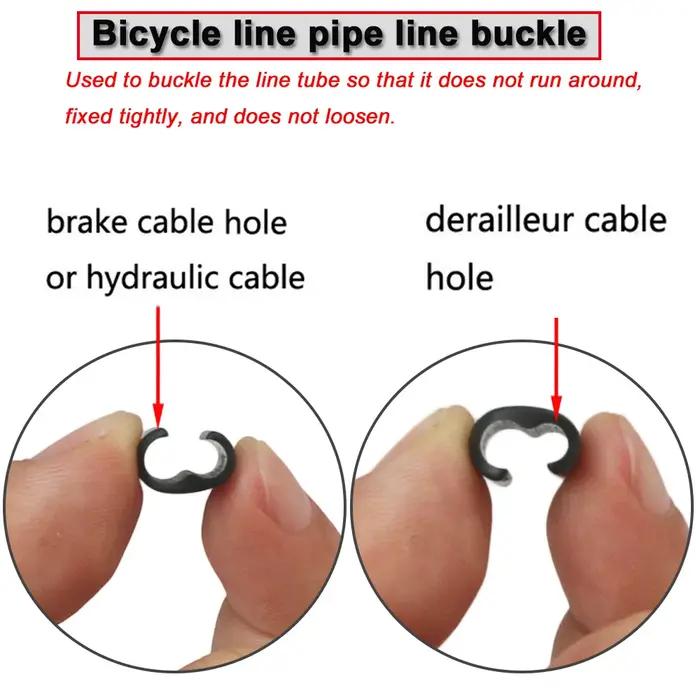 Lot de 10 pièces de supports de freins à disque hydrauliques pour vtt et vélo de route, Guide de câb