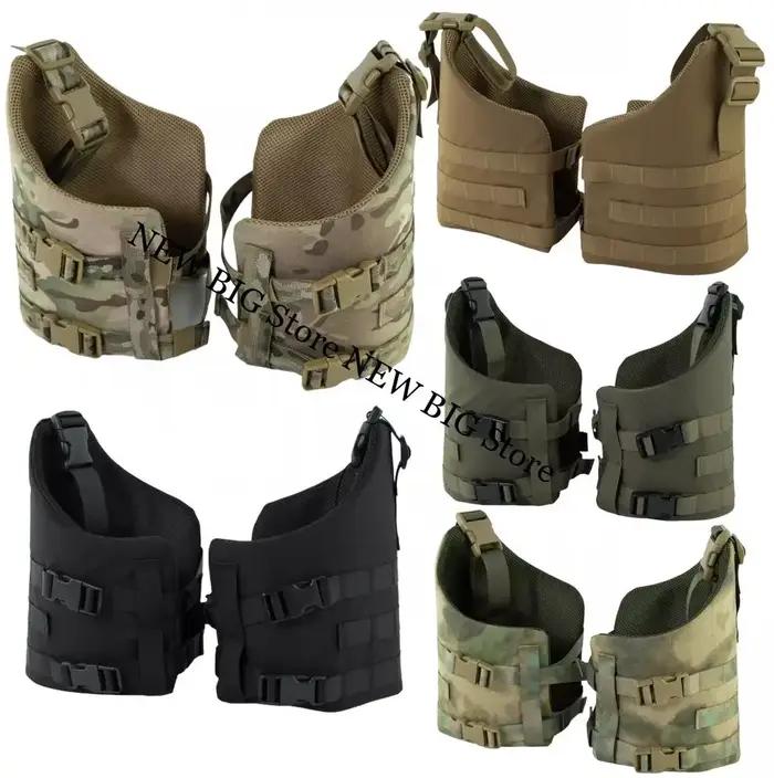 Gilet tactique Kit de protection extensible Plastron universel/Protection de cou/Plateforme de jambe/Protection de la cuisse/Protection de l'aine