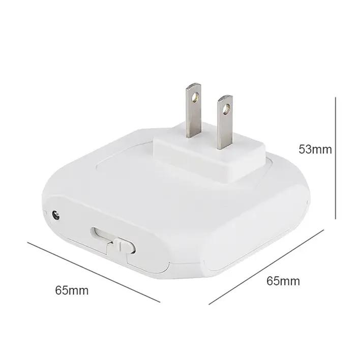 Veilleuse avec prise ue/US contrôle de la lumière LED lampe de nuit appliques murales pour la maison