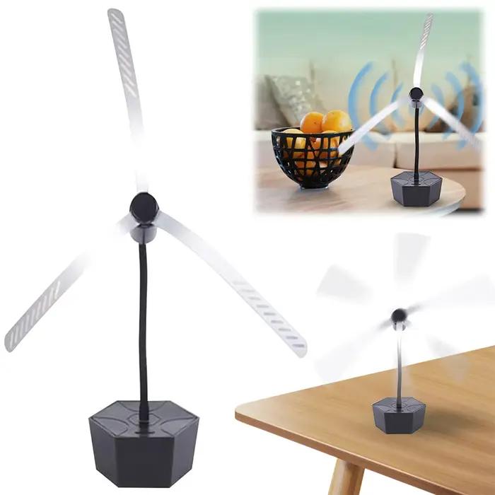 Ventilateur anti-mouches pour tables avec pales holographiques – Éloigne les mouches des aliments