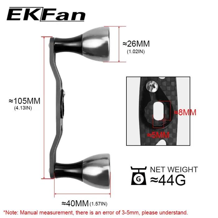 EKFAN-Poignée de pêche en fibre de carbone, adaptée à DAI & SHI, nouveau moulinet jig à roue de tamb
