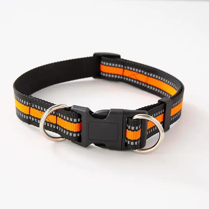 Collier pour chien avec double anneaux en D pour chiens de petite, moyenne et grande taille, harnais de promenade durable pour Labrador et Golden Retriever
