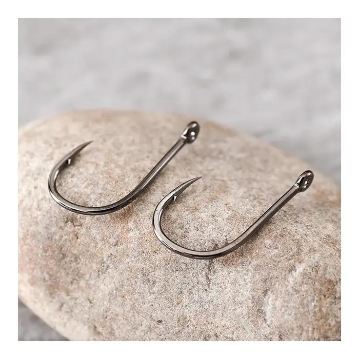 15-100 hameçon CHINU en boîte avec anneau bouche tordue barbelé pêche sur roche pêche en mer hameçon
