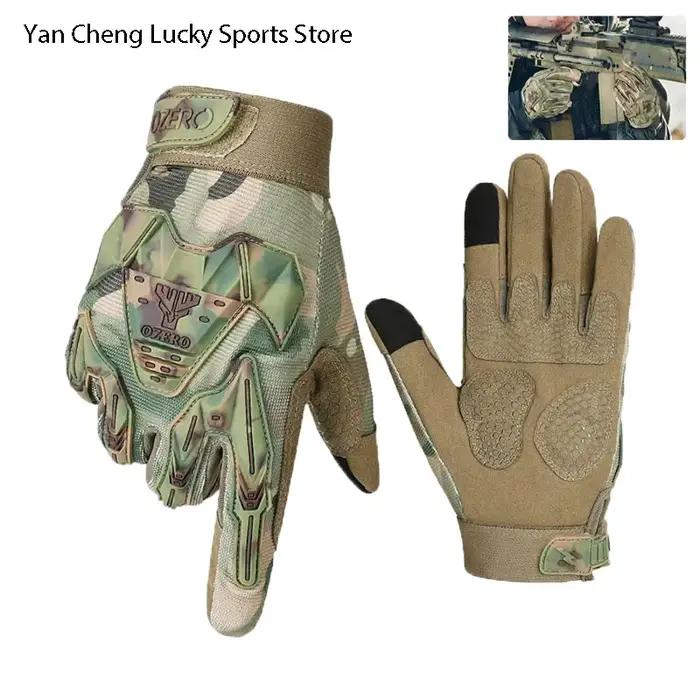 Gants tactiques combat équitation outdoor - Dos main renforcé anti-perforation, anti-choc, anti-dérapant
