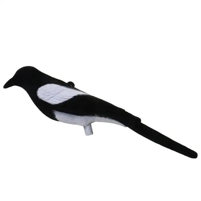 Leurre pie complète taille réelle pour piège Larsen - Appât chasse oiseaux - Décoration jardin