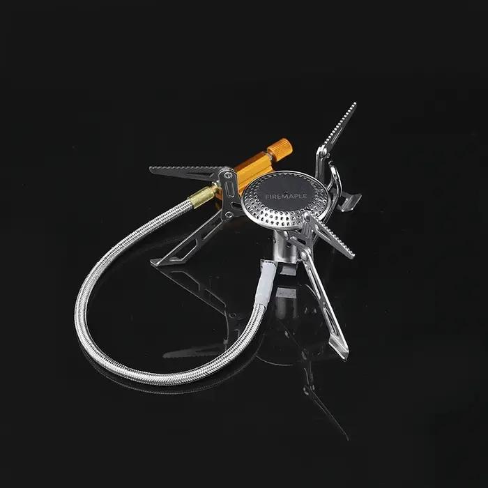 Cuisinière à gaz fendue haute puissance en érable de feu, four portable en acier inoxydable, équipem